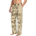 thumbnail image 2 of Junzan Men'S Pajama Pants Thanksgiving With A Grateful Heart Sleepwear Pants Pj Bottoms Drawstring And Pockets, 2 of 9