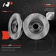 thumbnail image 5 of A-Premium 11.10 inch (282mm) Front Vented Disc Brake Rotors + Ceramic Pads Kit Compatible with Honda Accord 2003-2017, Civic 2013-2018, CR-V 2002-2004, Element 2003-2011 & Acura ILX 2014-2015 6-PC Set, 5 of 8