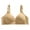 Khaki, variant on Diufon Wireless Bras for Women Full Coverage Push Up Adjustable Straps Bra Ladies Comfort Everyday Solid Color Bra