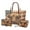 American Flag Highland Cow Sunflower, variant on ZUXONGSY Leopard Cow Spot Print Top Handle Bag with Large Capacity Makeup Bag Wallet for Women PU Leather Top Handle Satchel Set with Fashion Makeup Pouch Money Organizers for Business Shopping