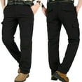 thumbnail image 2 of Men Work Multi-Pockets Cargo Pants Climbing Hiking Quick Dry for Outdoor Summer(Gray M), 2 of 3