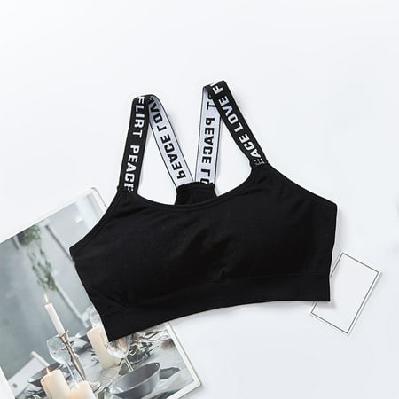 MITCOWBOYS Tank Tops for Women 2024  Women Sexy Sports Bra Tops for Gym Top Fitness Yoga Female Pad Sportswear Vest Tank Tops Sport Push Up Bralette  Shirts for Women  Pink Shirt  Black