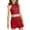 Red, variant on Girl's Sleeveless Sequin Glitter Tank Top and Shorts Set 2 Piece Outfit Hot Pink 10Y