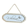 thumbnail image 4 of Letrero de bienvenida de madera a , colgador de letrero de bienvenida, placa rústica de estilo europeo para regalo de decoración de Estilo A BLESIY Letrero decorativo, 4 of 8
