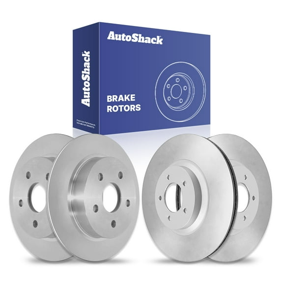 AutoShack Front Vented & Rear Solid Brake Rotors 4-PC Set Replacement for 2000-2005 Chevrolet Impala 2000-2005 Chevrolet Monte Carlo 1998-1999 Oldsmobile Intrigue 1999 Buick Riviera