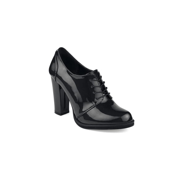 Zapato Casual Color Negro De Tacon Mundo Terra 025303