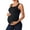 Black, variant on Maternity Tank Tops Seamless Square Neck Yoga Tops Sleeveless Side Ruche Pregnancy Basic Shirts with Built in Bras