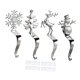 thumbnail image 2 of 4 colgadores para calcetines navideños, adornos navideños colgantes de muñeco de nieve para repisas de ventanas, escaleras y ., 2 of 9