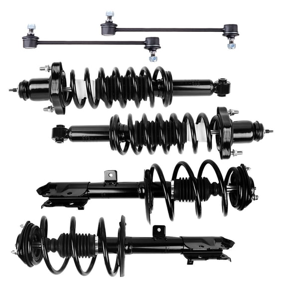 SCITOO Front/Rear Strut Spring Assembly Stabilizer Bar Link Kit Fit for 2007 2008 2009 for Dodge Caliber 2007 2008 2009 for Jeep Compass 2007 2008 2009 for Jeep Patriot