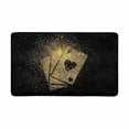 thumbnail image 1 of YUSDECOR Poker Cards Symbol Concept Gold Playing Card Doormat Rug Home Decor Floor Mat Bath Mat 30x18 inch, 1 of 3