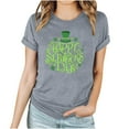 thumbnail image 2 of Up to 65 off!Lolmot St Patricks Day Shirt Women Shamrock Lucky T-Shirts Cute Irish Love Clover Printed Blouse Holiday Tops Short Sleeve T Shirt, 2 of 4