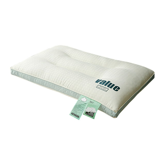 SDNall Neck Pillows for Sleeping, Soft Pillows for Sleeping, Knitted Cotton SPA Neck Protection Pillow, Soft Breathable Class Pillow for Adults, Cervical Neck Pillow