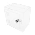 thumbnail image 3 of Buzón de sugerencias, transparente, buzón de postal con 2 llaves, caja de donación acrílica, organizador de almacenamiento para ,, 3 of 8