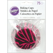 Standard Baking Cups-Pink Zebra 75/Pkg, Pk 6, Wilton