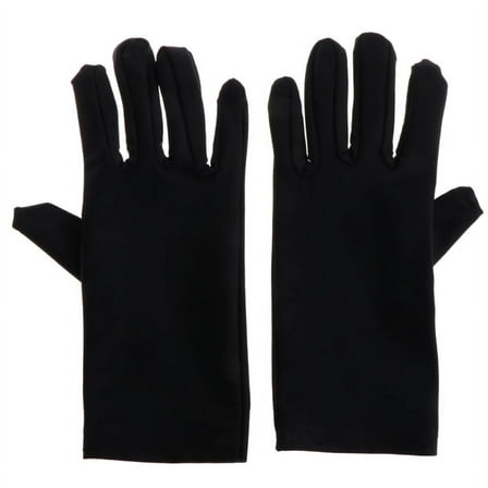 XISAOK Practical Jewelry Gloves Black Gloves Coin Silver Inspection Gloves Work Gloves