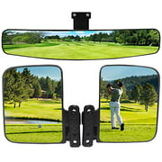 WLOOD Golf Cart Side Mirror and Central Mirror (Golf Cart View Mirrors )