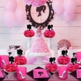 thumbnail image 4 of piezas de centros de mesa de princesa para niñas, decoración de mesa de princesa, bola de pompón de papel, flor de papel, adorno de mesa de princesa para cumpleaños de niñas, decoraciones de mesa de, 4 of 5