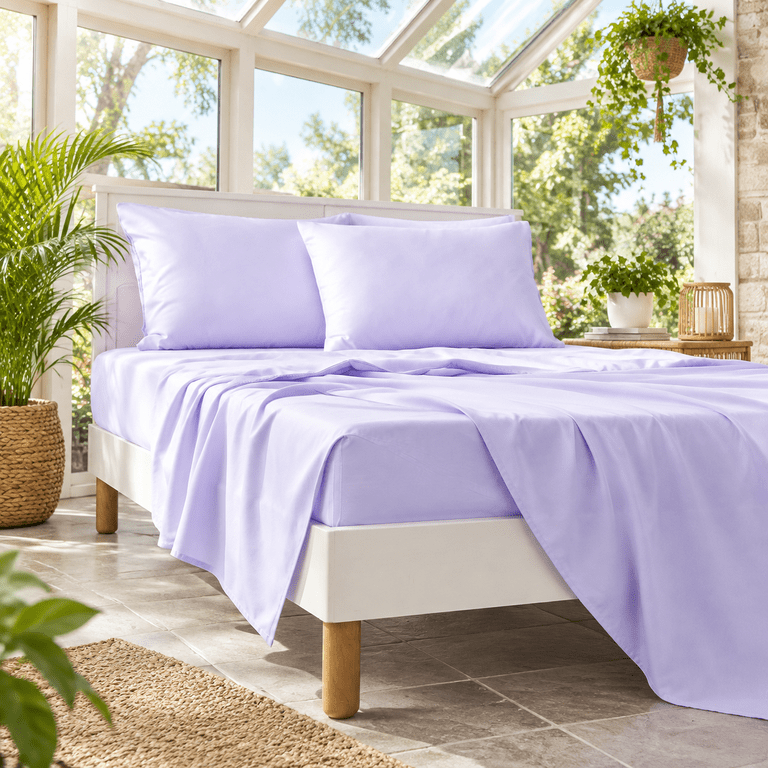 Flbedding Set For Cute Colorful Botanical Flowers Patterned Soft ...