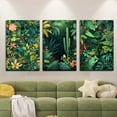 thumbnail image 2 of 3pcs/Set, Canvas Painting--Unframed, Lush And Vibrant Rainforests, Posters And Prints, Living Room, Library, Office, Cafe, Bar, Abstract Art, Perfect Birthday, Holiday Gift, Valentine'S Day, Easter, 2 of 4