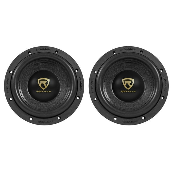 (2) Rockville W65K9D4 6.5" 1000 Watt Car Stereo Subwoofers Dual 4-Ohm CEA Subs