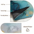 thumbnail image 6 of Round Rugs 3.3Ft, Teal Ombre Marble Round Area Rug Washable Indoor Throw Carpet, Modern Ink Painted Abstract Soft Non Slip Circle Rug for Laundry Room Patio Home Decor Aesthetic, 6 of 8