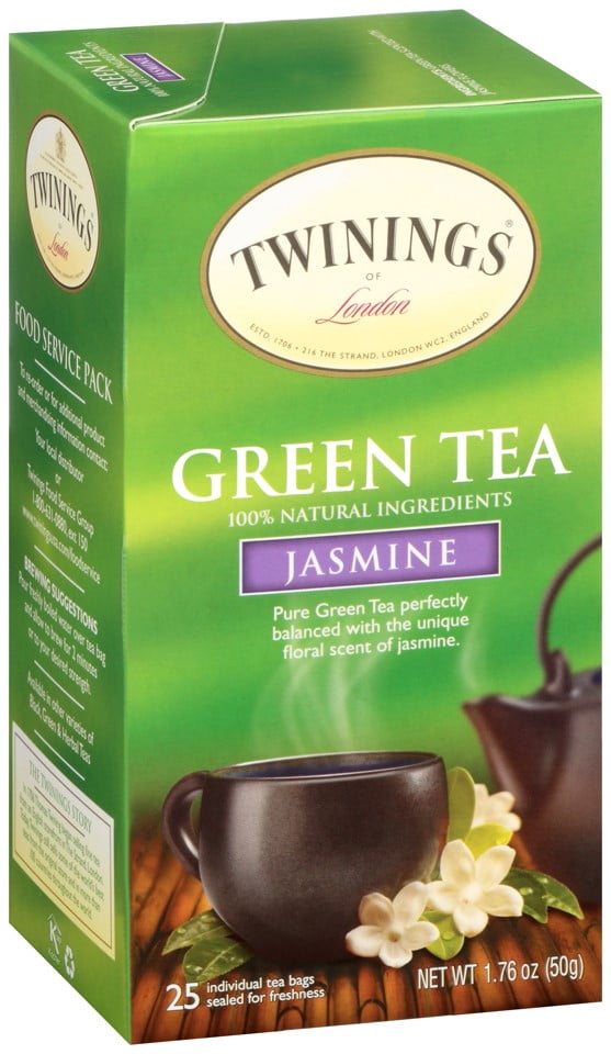 Twinings of LondonÂ® Jasmine Green 25 ct Tea Bags 1.76 oz. Box