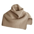 thumbnail image 2 of Womens Shawls, Duoif Autumn and Winter Women's Solid Color Turtleneck Cloak Shawl Knitted Sweater Shawl Wraps for Women B, 2 of 4