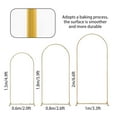thumbnail image 7 of Set of 3 Metal Square Wedding Arch Backdrop Stand, Door Frame for Wedding Birthday Party Graduation Ceremony Decoration, 7 of 7