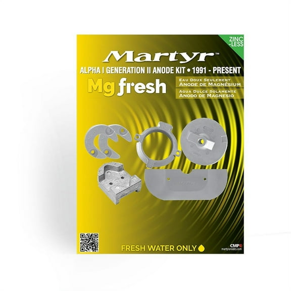 Martyr CMALPHAKITM  Anode Kit Use Only In Fresh Water Magnesium With Six Anodes