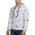 thumbnail image 2 of Hoodies for Men - Cute Blue Gray Snail Long Sleeve Comfrt Men'S Fashion Hoodies & Sweatshirts, Sweatshirts for Men Hoodies Pullover Clothing Clothes with Pouch, 2 of 7