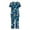 #20-Sky Blue, variant on ICHUANYI Two Piece Set Women's Pajama Sets Short Sleeve Crewneck Print Tops Pants Set