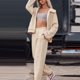 thumbnail image 5 of Conjuntos De Dos Piezas Con Capucha Conjunto de pantalones largos de 2 piezas para mujer, estilo informal, estilo informal, cintura elástica, atuendo deportivo Kuymtek Beis M para Mujer, 5 of 7