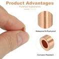 thumbnail image 3 of Uxcell Wire Rope Stop Sleeve, Copper Crimping Loops Sleeve Round Crimp Ferrules for Wire Rope and Cable Ferrule 1/16"(1mm), 3 of 7