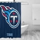 thumbnail image 3 of Cortina de ducha de secado rápido para baño, impermeable, con ganchos, diseño de fútbol americano, para baño, 72 x 72 pulgadas, 3 of 8