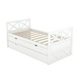 thumbnail image 7 of Royard Oaktree Twin Size Daybed with Drawers and Trundle, Wood Bed Frame with Slats for Living Room, 7 of 7