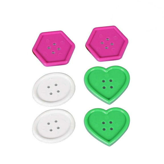 FELTECHELECTR 50Pcs Assorted Color Big Buttons for Decoration in Supplies