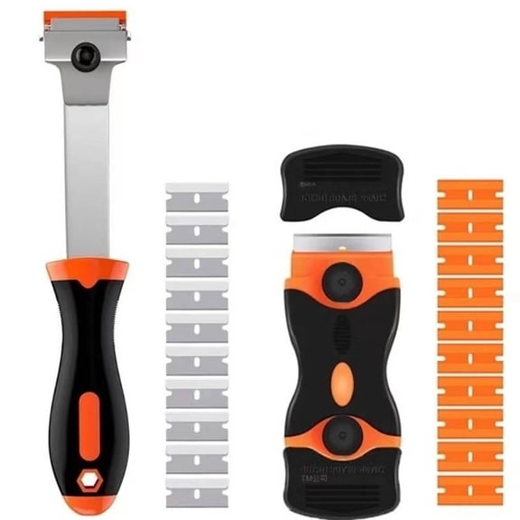 FACEGA Razor Blade Scraper,Ergonomic Handle Razor Scraper,Safe Storage Easy Cleaning Plastic Scraper,Style6