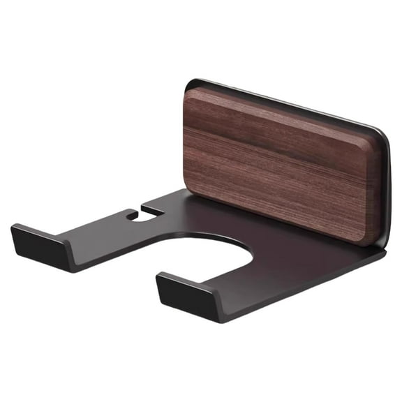 Wood Hairdryer Holder Wall Mounted Hair Dryer Holder Storage Rack Hair Care & Styling Tool Organizers Easy to Install