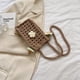 thumbnail image 2 of Bolso tejido a ganchillo Bolso Mujer Monedero Hecho A Mano Tejido Diario para Niñas Mujer Caqui, 2 of 5