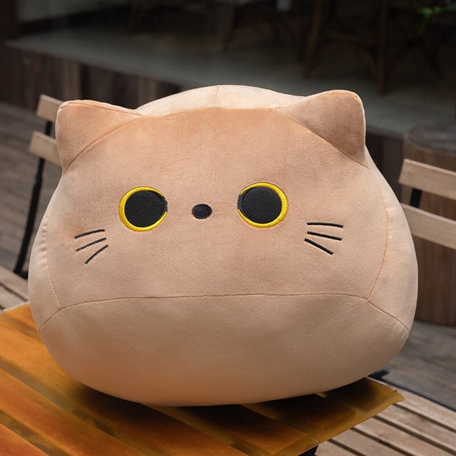 Almohada de gato negro Kawaii para niños y niñas, muñeco de peluche bonito de alta calidad, regalo de animales de dibujos animados, decoración para niños, 8-40CM Fivean unisex