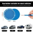 thumbnail image 2 of Yazoeia 2 Pack Bling Car Cup Coaster, 2.75 Inch Rhinestone Silicone Auto Cup Holder Insert Coaster, Anti Slip Crystal Soft Rubber Cup Pad, Universal Vehicle Accessories for Women (Light, 2 of 6