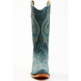 thumbnail image 4 of Planet Cowboy Women's Steel My Blues Psychedelic Suede Leather Western Boot Snip Blue 6 1/2 M  US, 4 of 7