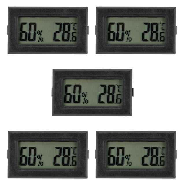 5pcs Outdoor Digital Hygroscope Embedded Mini Wireless Digital Hygroscope