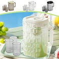 thumbnail image 1 of Bowayaoa 2L Large Cold Water Kettle for Refrigerator, Plastic Pitcher with Wide Mouth, Beverage Dispenser for Iced Tea, Lemonade, Juice, Party Drink Server, 1 of 7