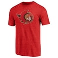 thumbnail image 2 of Men's Red Ottawa Senators Distressed Team Tri-Blend T-Shirt, 2 of 3