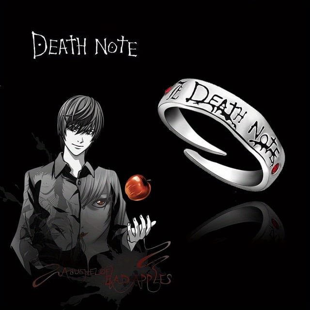 Death Note Yagami Tsuki Personalized Anime Ring - Single Ring, Alloy Material, Synthetic Zirconia