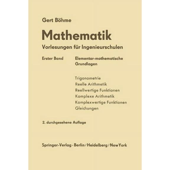 Elementar-Mathematische Grundlagen, (Paperback)