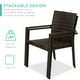 thumbnail image 3 of Juego de 2 sillas de comedor de mimbre para exteriores Best Choice, color marrón, 3 of 7