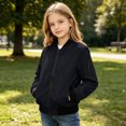 thumbnail image 3 of Enyan Teens Bomber Jacket Lightweight Casual Spring Fall Windbreaker Zip Up Coat with Pocket for Boys Girls, 3 of 9