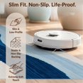 thumbnail image 6 of Design&I 4'x6' Ultra Soft Area Rug, Ocean Wave Themed Ripple Abstract Nautical Horizontal Bands Theme None Fluffy Washable Non Shedding for Bedroom Living Room Home Office, 6 of 7